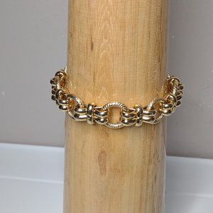 8 Inch Gold Tone Napier Bracelet